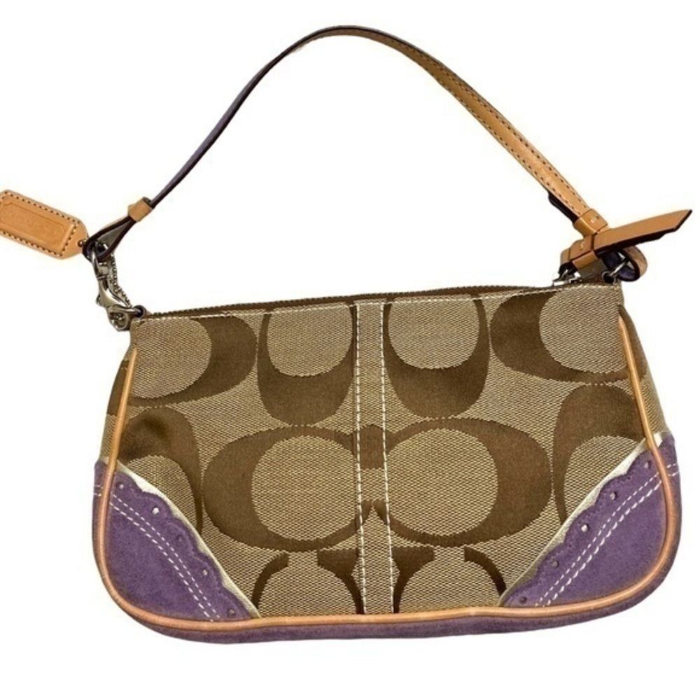 Coach Hobo 1491 Limited Edition Applique Fish Brown Purple Leather Suede bag - Picture 7 of 13